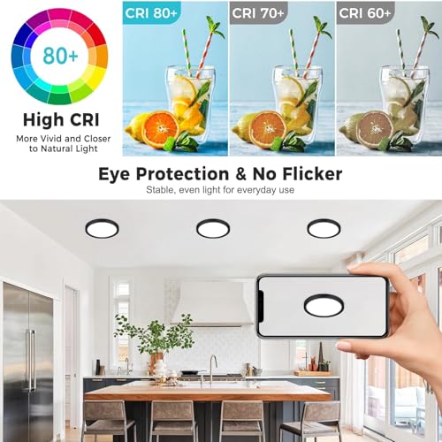 2Pack 15inch LED Flush Mount Ceiling Light (2 Count)