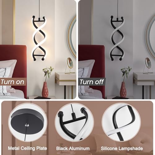 Spiral Modern Led Pendant Light (3 Count)
