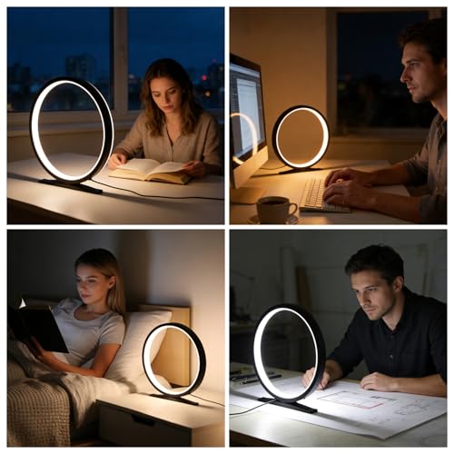 Black Circle Table Lamp