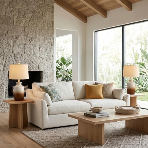 24'' Farmhouse Handcrafted Table Lamp for Living Room