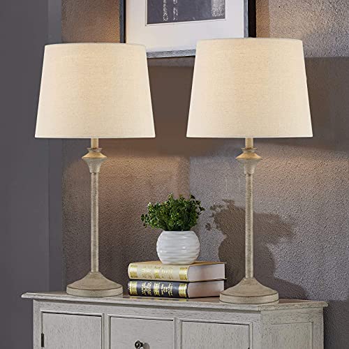 Farmhouse Buffet Table Lamps Set of 2 for Living Room (2 Count)