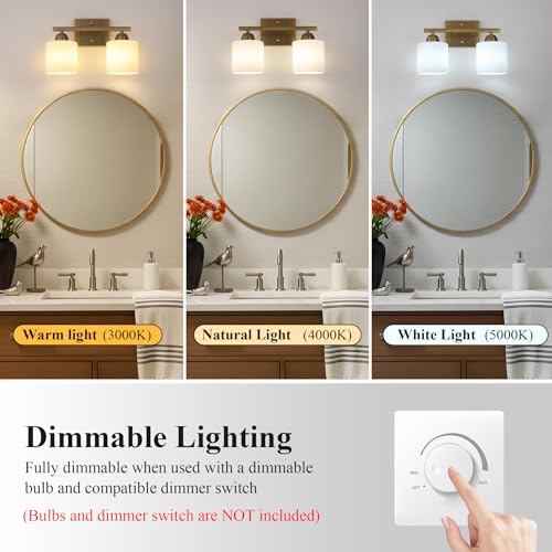 Milk Glass Vanity Lights for Bathroom