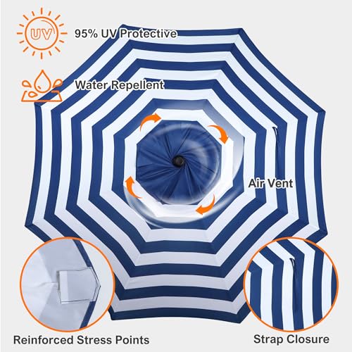 9ft Patio Umbrella Replacement Canopy