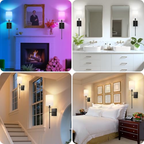 24 inch Battery Operated Wall Sconce Set of 2 (2 Count)