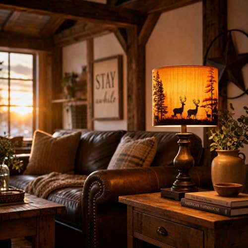 Soft bamboo lampshade for table & floor lamps