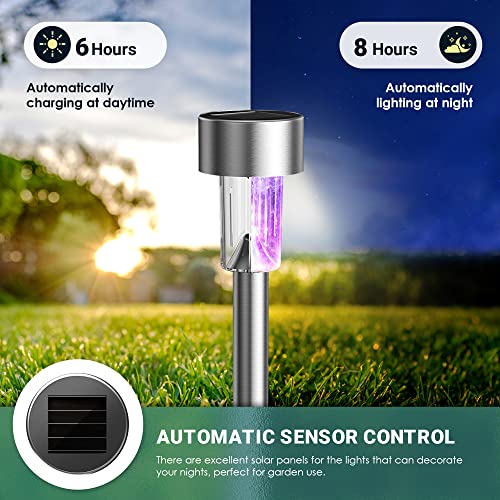 Outdoor Waterproof Multicolor Solar Garden Lights (12 Count)