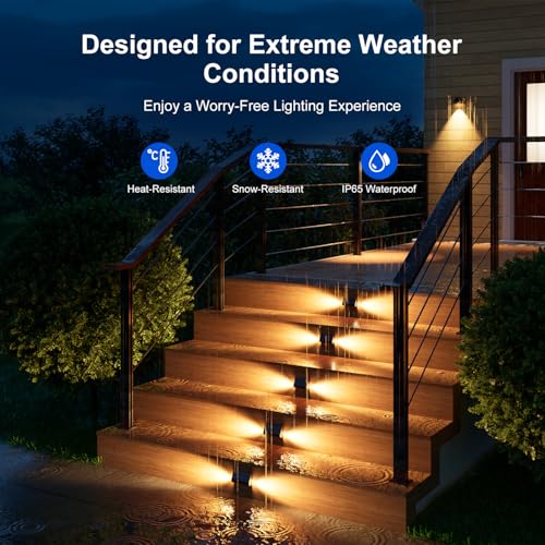 6 Pack Solar Deck Stair Lights (6 Count)