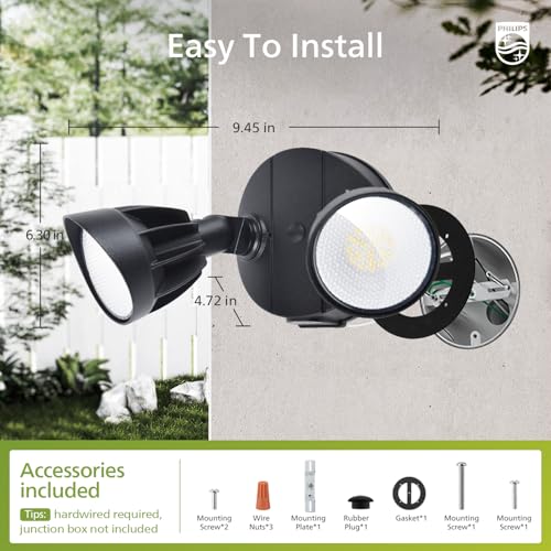 44W 3500LM ‌LED Security Flood Light‌ ‌Outdoor‌