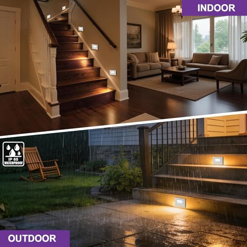 4 Pack Horizontal LED Step Lights (4 Count)
