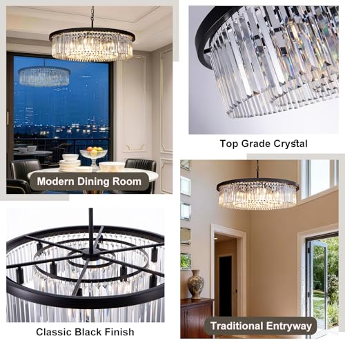 Black Crystal Chandelier