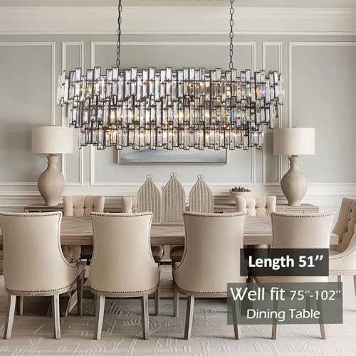 Crystal Chandelier Modern Farmhouse Chandeliers Rectangle