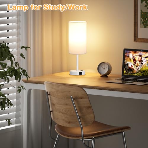 17.4" Bedside Lamp for Bedroom