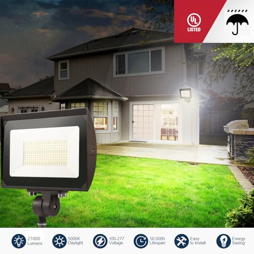 150W Outdoor LED Flood Light with Plate