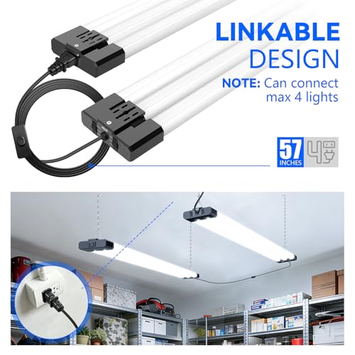 LED Shop Lights 4FT 7500LM (2 Count)