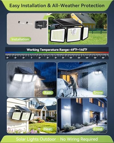 2500LM Solar Lights