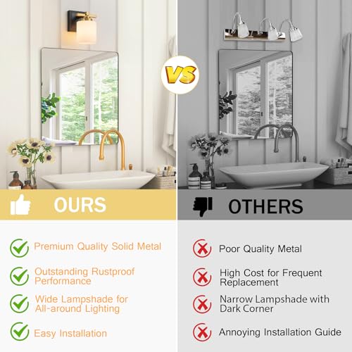 Modern Bathroom Light Fixtures Over Mirror