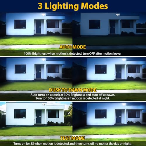 90W 10000LM LED Security Lights Motion Sensor Outdoor Lights