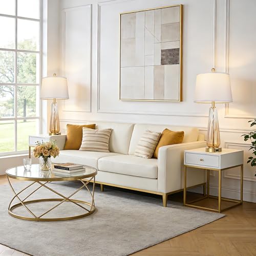 Glass Table Lamps Set of 2 (2 Count)