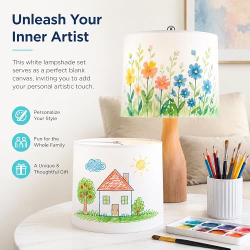 Drum Lamp Shades Set of 2 (2 Count)