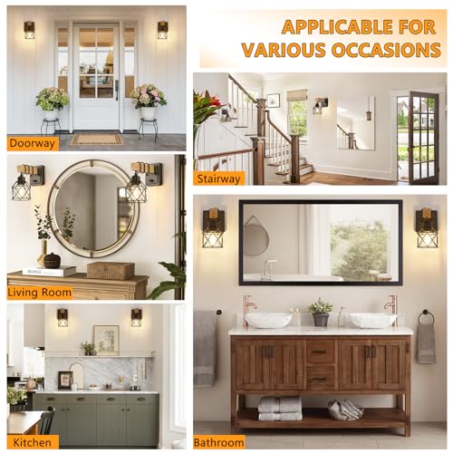 Dimmable Wall Sconces Set of Two