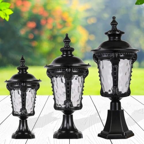 Traditional Outdoor Retro Pillar Light Classical Courtyard Column Lights Villas Door Aisle Garden Post Lamp Terrace Landscape Decorative Lighting Streetlights