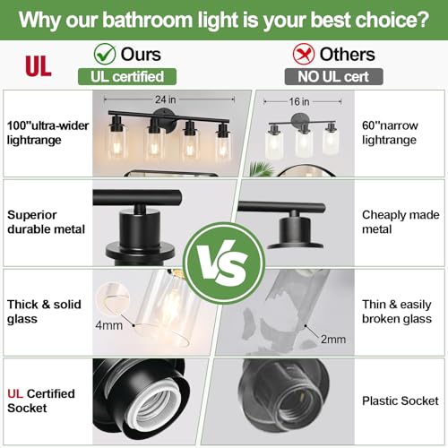 4 Light Bathroom Light Fixtures