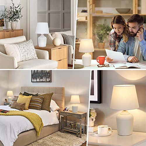 11.8’’ Small Table Lamps Set of 2 for Bedroom Kid’s Room Home Office (2 Count)
