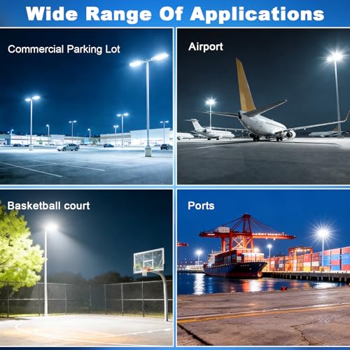 480W LED Parking Lot Light Slip Fitter Dusk to Dawn Photocell