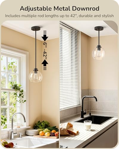 Modern Pendant Lights Kitchen Island 2 Pack (2 Count)