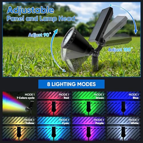 Solar Spot Lights Outdoor (2 Count)