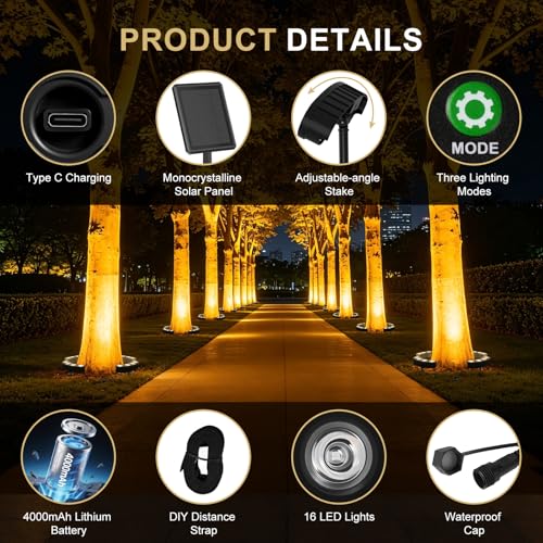 Upgraded Solar Tree Lights Outdoor