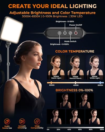12 Inch Video Light Kit for Creators (2 Count)