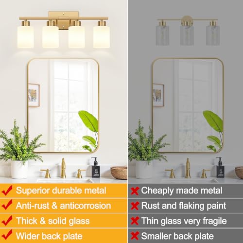 4 Light Bathroom Light Fixtures