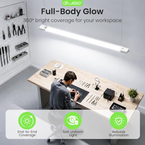 4FT Linkable LED Shop Lights (2 Count)