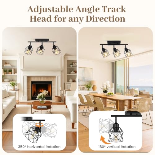 3 Lights Semi Flush Mount Ceiling Light (3-Light)