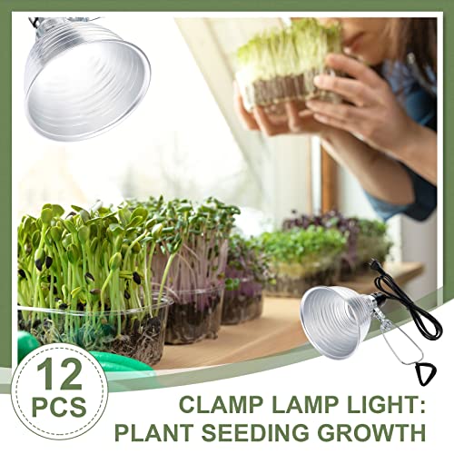 12 Pack Clamp Lamp Light with Aluminum Reflector (12 Count)