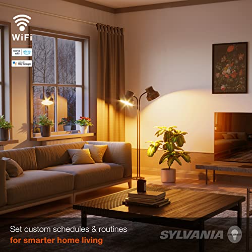 Sylvania WiFi LED Smart A19 Amber Finish Light Bulb