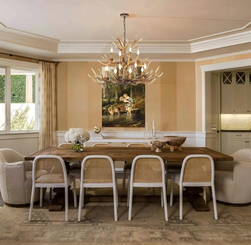 Farmhouse Antler Chandelier 12