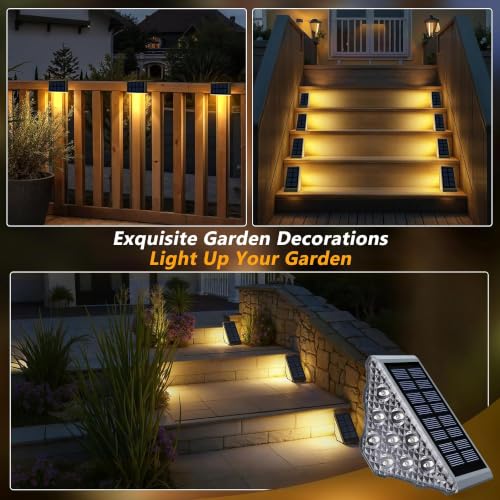 Solar Stair Lights 8 Pack (8 Count)