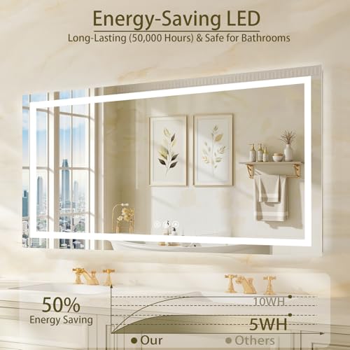 36"x60" LED Bathroom Mirror with Lights