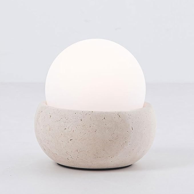Wabi Sabi Style Sleep Bedroom Desk Light Rechargeable Remote Control Travertine Desk Lamp Study Office Dormitory Table Lamp Coffee Shop Restaurant Decorative Night Light Lighting Fixture