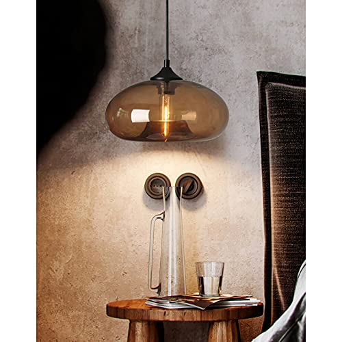 Industrial Pendant Light Shade of Onion Vintage Chandelier E26 Pendant Lighting for Kitchen Island Colorful Glass Cage
