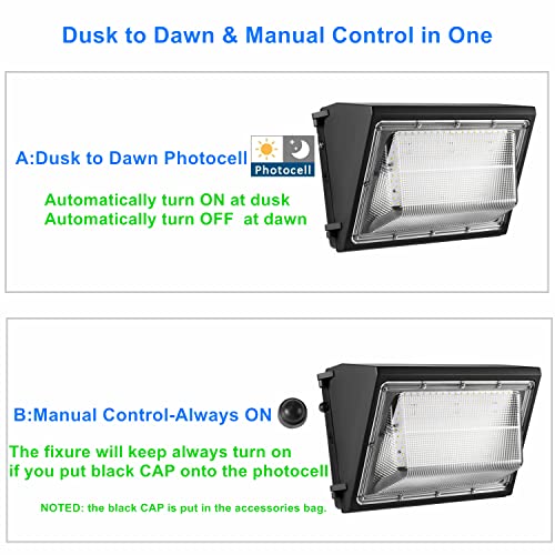 4PACK Dusk to Dawn 120W LED Wall Pack Light Fixture (4 Count)