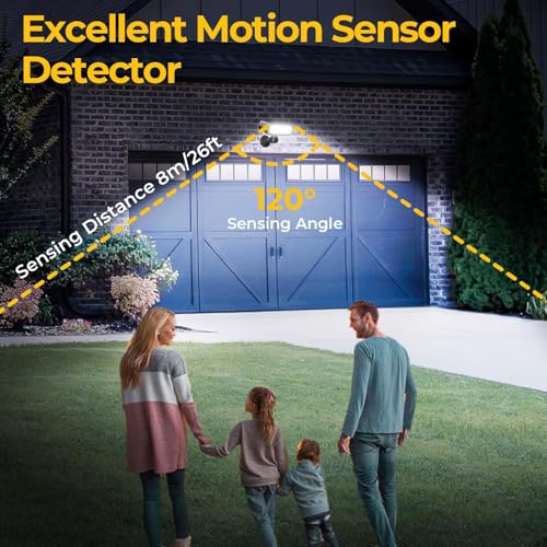 Solar Security Lights Outdoor (2 Count)