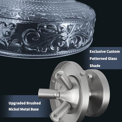 Brushed Nickel Semi Flush Mount Ceiling Light