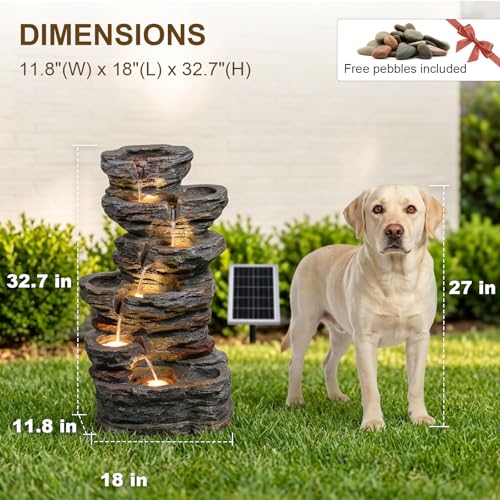 Solar Water Fountain Outdoor 6
