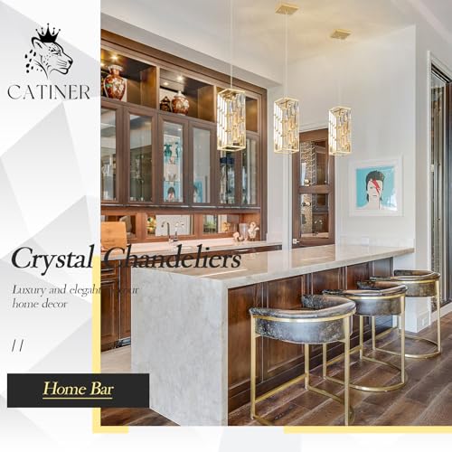 Gold Crystal Pendant Light 3 (3 Count)