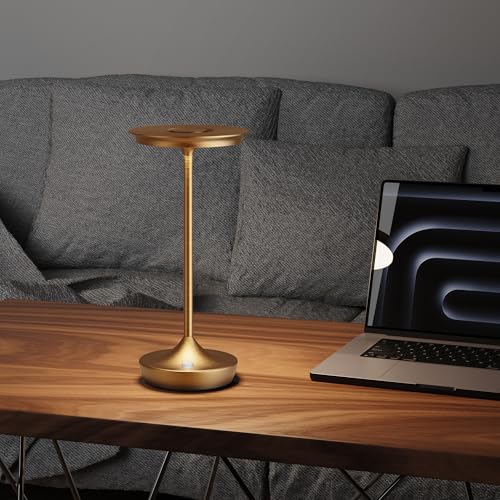 LED Cordless Table Lamp 6000mAh Rechargeable Battery Outdoor Light Bronze