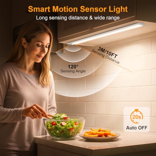 14.7inch Under Cabinet Lighting Rechargeable 2 Pack (2 Count)