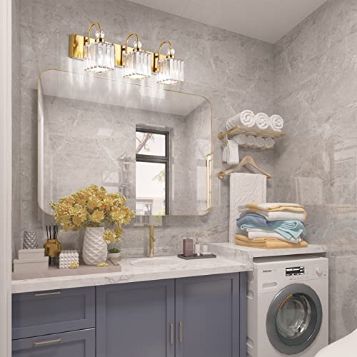 Modern Gold Crystal Vanity Lights for Bathroom 3